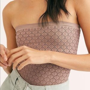 Free People Honey Textured Tube Top